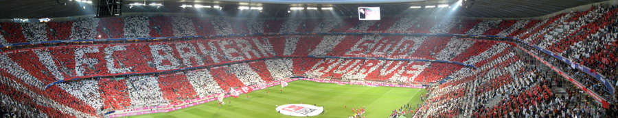 Die Choreo der Bayern-Fans