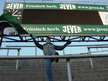 Sven Körber in der Nordkurve