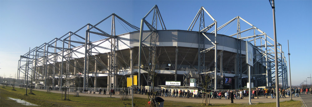 Der Borussia-Park zu Mönchengladbach