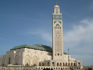 Die Moschee Hassan II in Casablanca