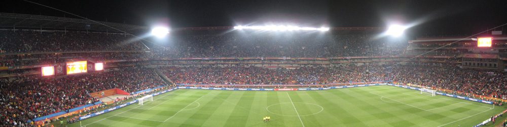 Das Ellis Park Stadium in Johannesburg