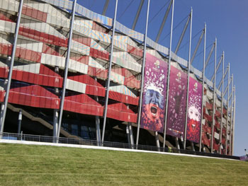 Das Nationalstadion in Warschau