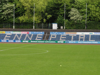 Schriftzug in Stadion des TuS Ennepetal