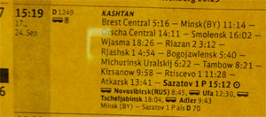Der Kashtan fährt von Berlin bis Nowosibirsk