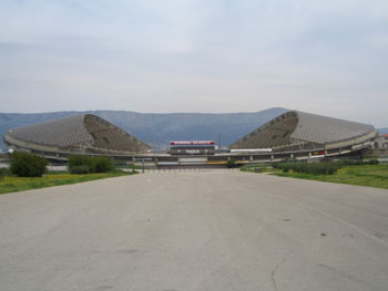 Das Poljud-Stadion mit seinen Muschelhälften