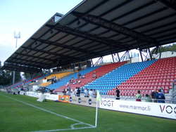 Das Rheinpark Stadion in Vaduz