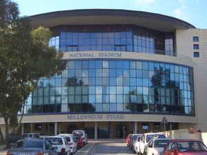 Der Millenium Stand von Maltas Nationalstadion