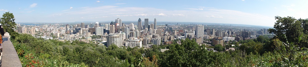 Blick auf Montreal vom Mont Royal