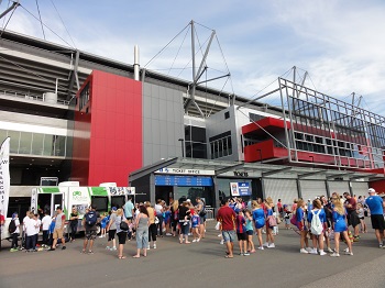 Eingang zum Stadion der Newcastle Jets