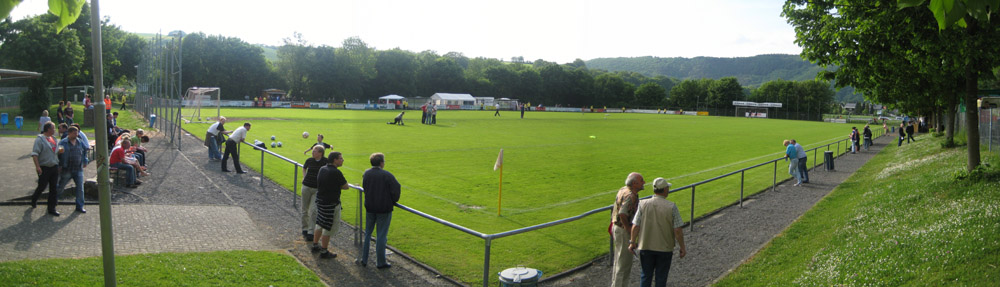 Der Sportplatz in der Au in Roßbach