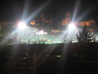 Das versenkte Stadio Comunale Artemio Franchi in Siena