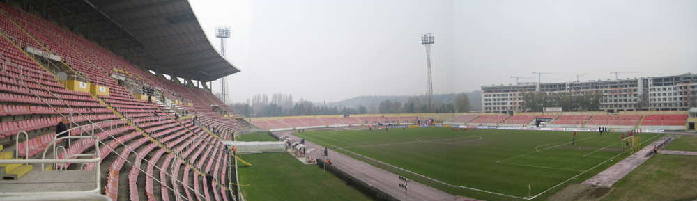 Das Stadion Gradski in Skopje