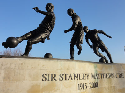 Denkmal für Stanley Matthews in Stoke