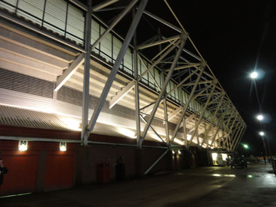 Stoke Citys Stadion von außen