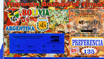 Bolivien - Argentinien 1:2 (26.3.05)