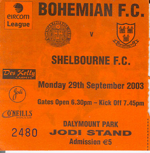 Bohemian FC Dublin - Shelbourne FC 1:0 (29.9.03)