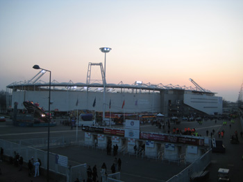 Abendstimmung ber dem Stadium Municipal des FC Toulouse