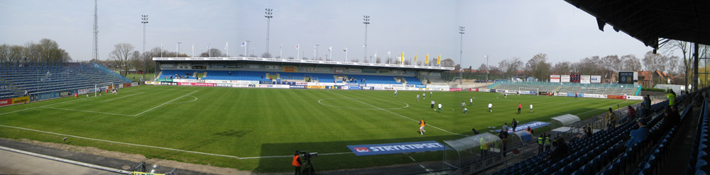Das Stadion Vangavallen in Trelleborg