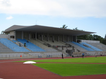 Die Haupttribüne des Kadrioru Stadion