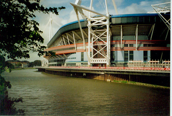 Das Millennium Stadium in Wales