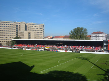 Das Viktoria Stadion in Zizkov