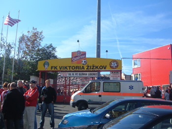 Das Viktoria Stadion in Zizkov