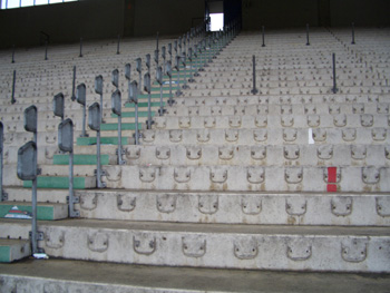 Die Sitzschalen sind schon weg