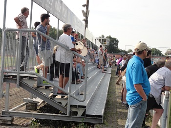 Haupttribüne im Sportpark Husterhöhe in Primasens