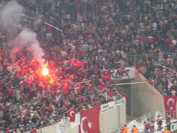 Besiktas-Fans in Gelsenkirchen