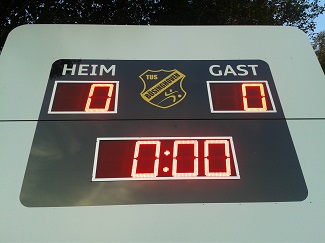 Hübsche Anteigetafel beim TuS Bösinghoven