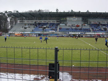 Tribüne in Burghausen