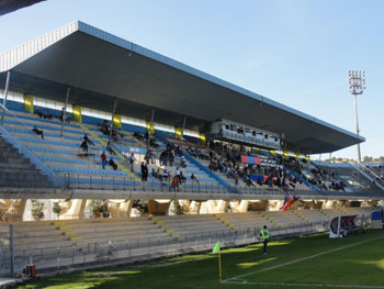 Tribüne im Selvapiana