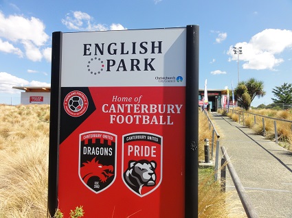 Stadion der Dragons von Canterbury United