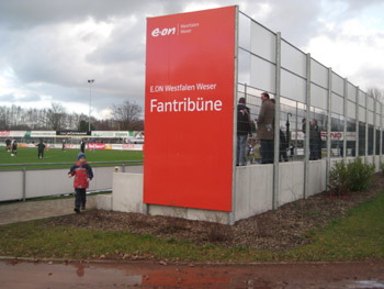 Das AM-Stadion im Laumeskamp zu Delbrück