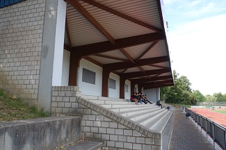 Tribüne an der Erkelenzer Westpromenade