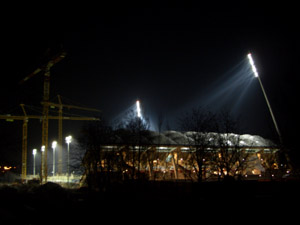 Die halbe Baustelle von Außen