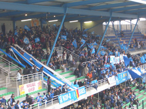 Die Heimkurve kurz vor Anpfiff