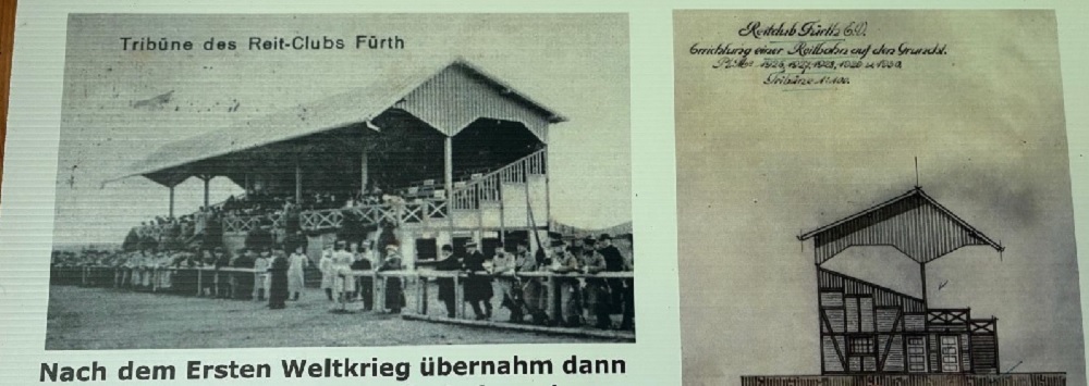 Holztribüne im Stadion an der Magazinstraße des ASV Fürth