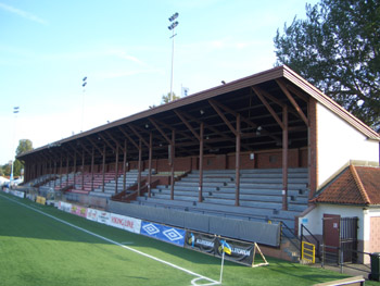 Haupttribüne in Gävle