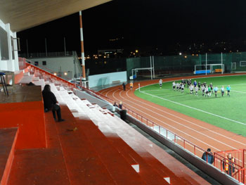 Einlaufen der Mannschaften