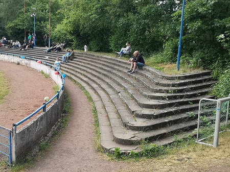 Stufen der Kampfbahn Klingerhuf