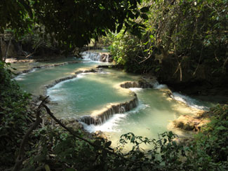 Wasserfall bei Luang Prabang