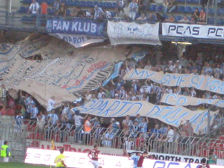 Fans von Mlada Boleslav bei Sparta Prag
