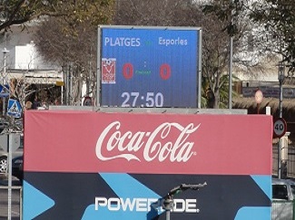 Anzeigetafel in Magaluf