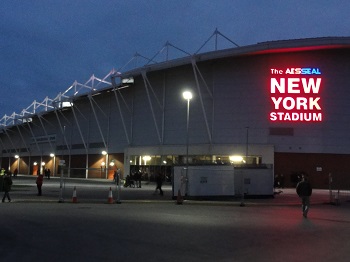 Haupttribüne im Sportpark Husterhöhe in Primasens