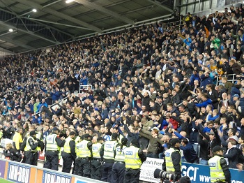 Haupttribüne im Sportpark Husterhöhe in Primasens
