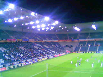 Recht leer im Stadion