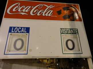 Anzeigetafel in Lemoa