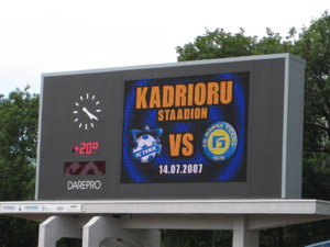 Die Anzeigetafel lässt keine Wünsche offen