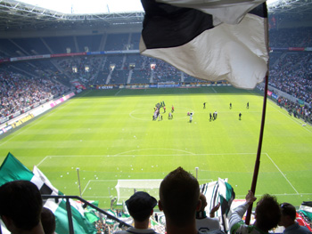 Nicht viel los im Gästeblock